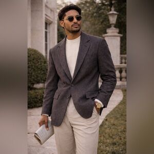 Oscar de la Renta 100% Wool Blazer 40R Made in USA Vintage Union Label EUC